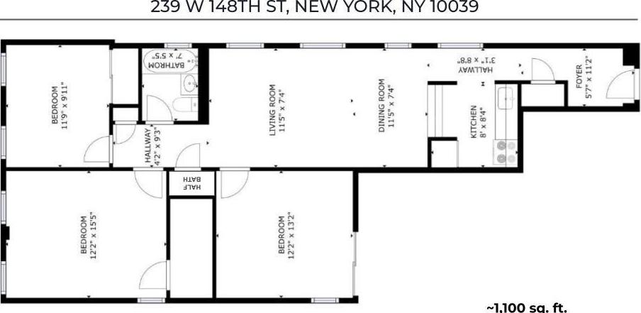 Coop 148th  Manhattan, NY 10039, MLS-1002407-16