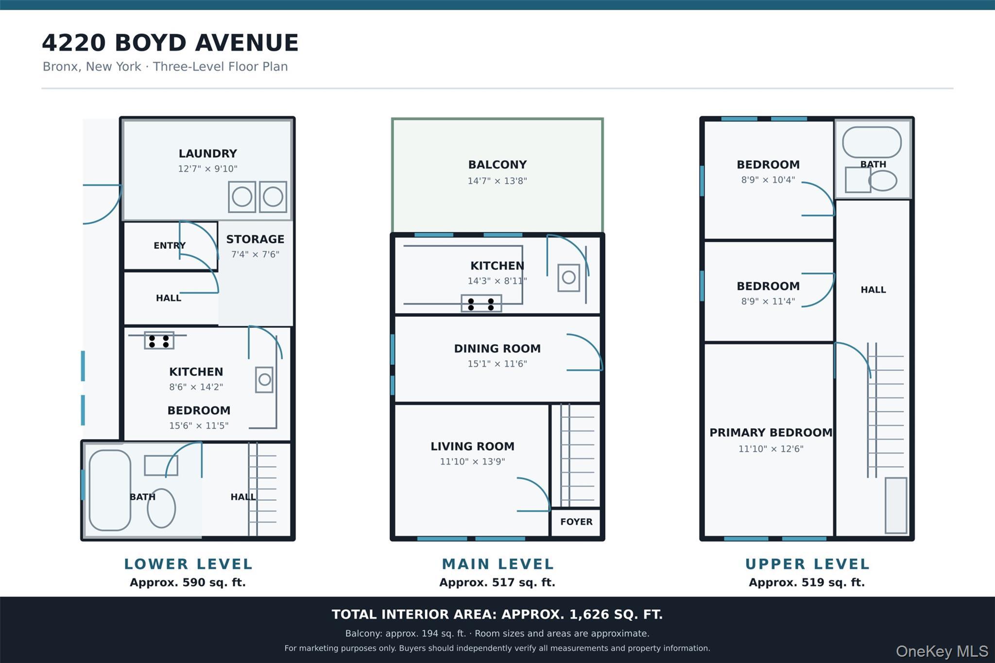 Single Family Boyd Avenue  Bronx, NY 10466, MLS-1028339-12