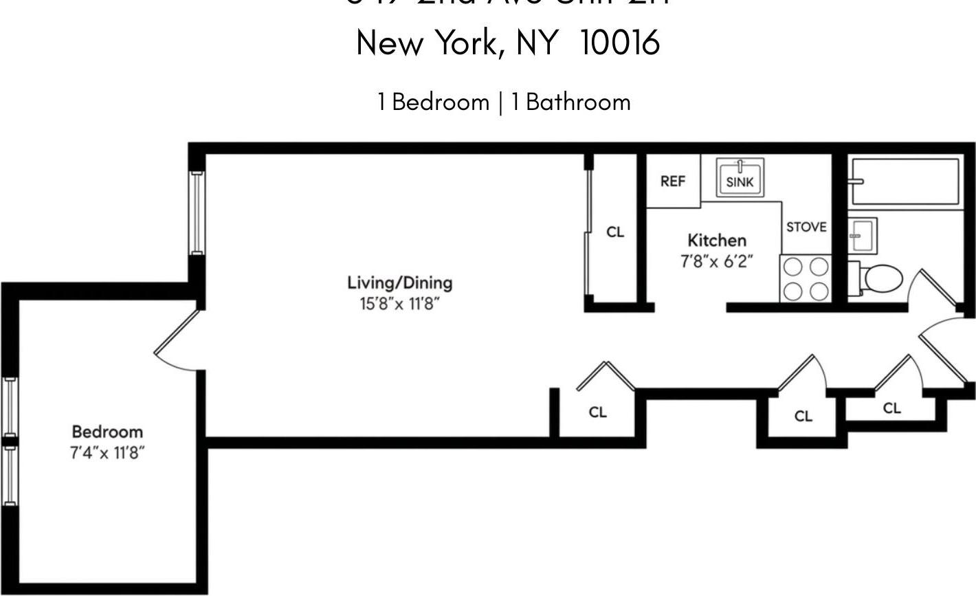 Apartment 2nd Avenue  Manhattan, NY 10016, MLS-1044177-12