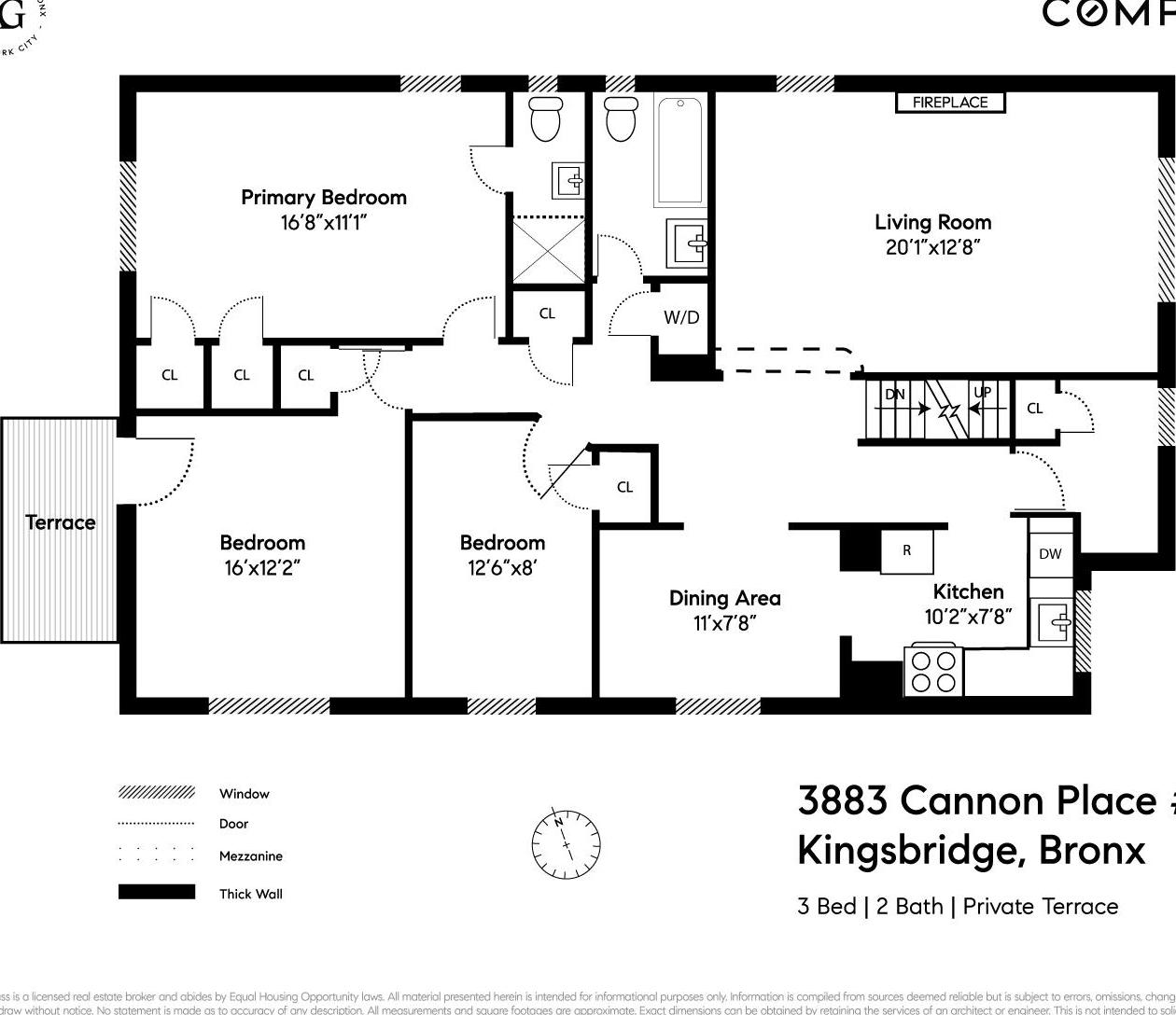 Apartment Cannon  Bronx, NY 10463, MLS-818269-12