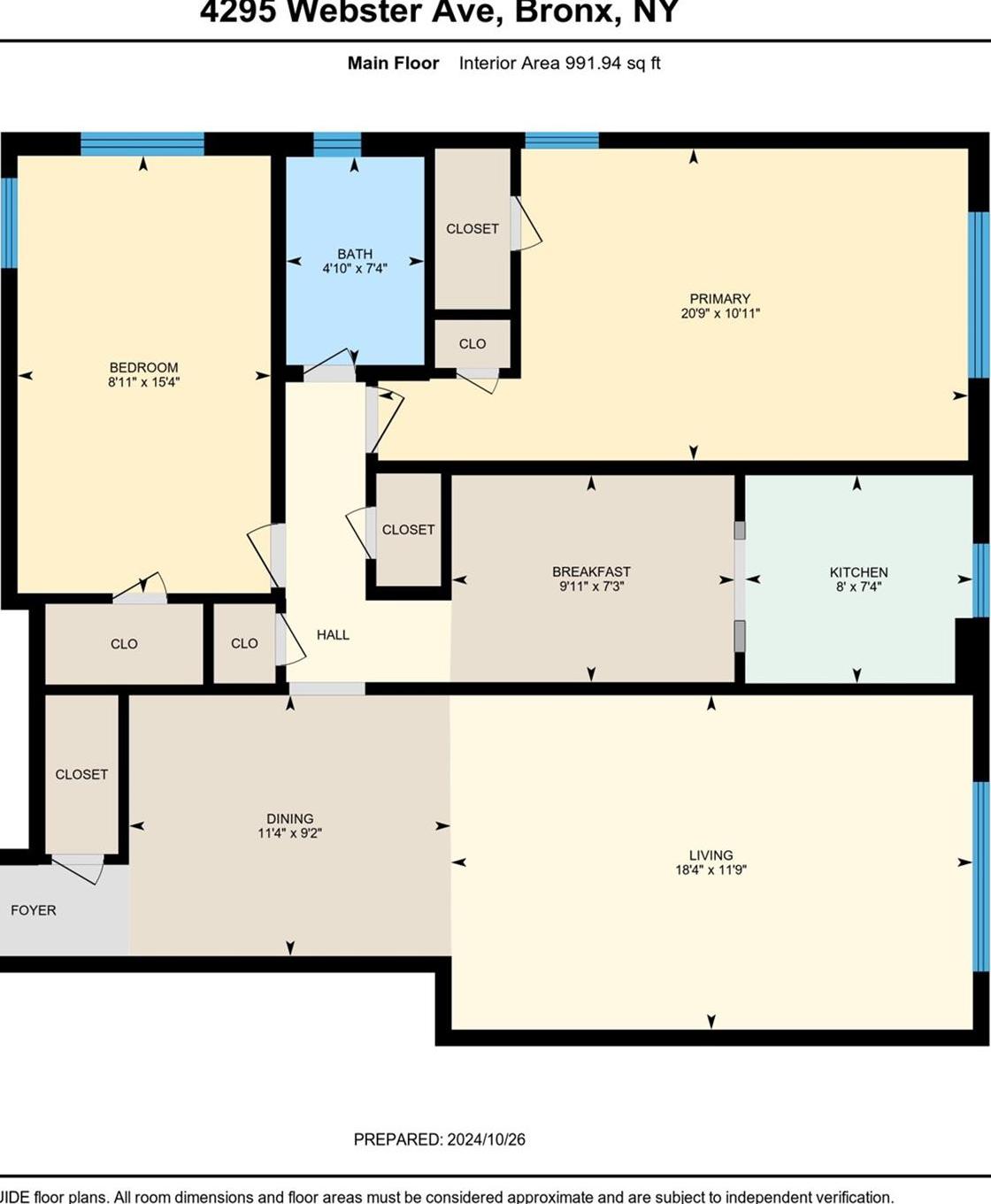 Apartment Webster  Bronx, NY 10470, MLS-826034-20