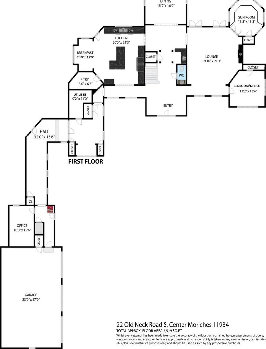Single Family Old Neck  Suffolk County, NY 11934, MLS-839929-43