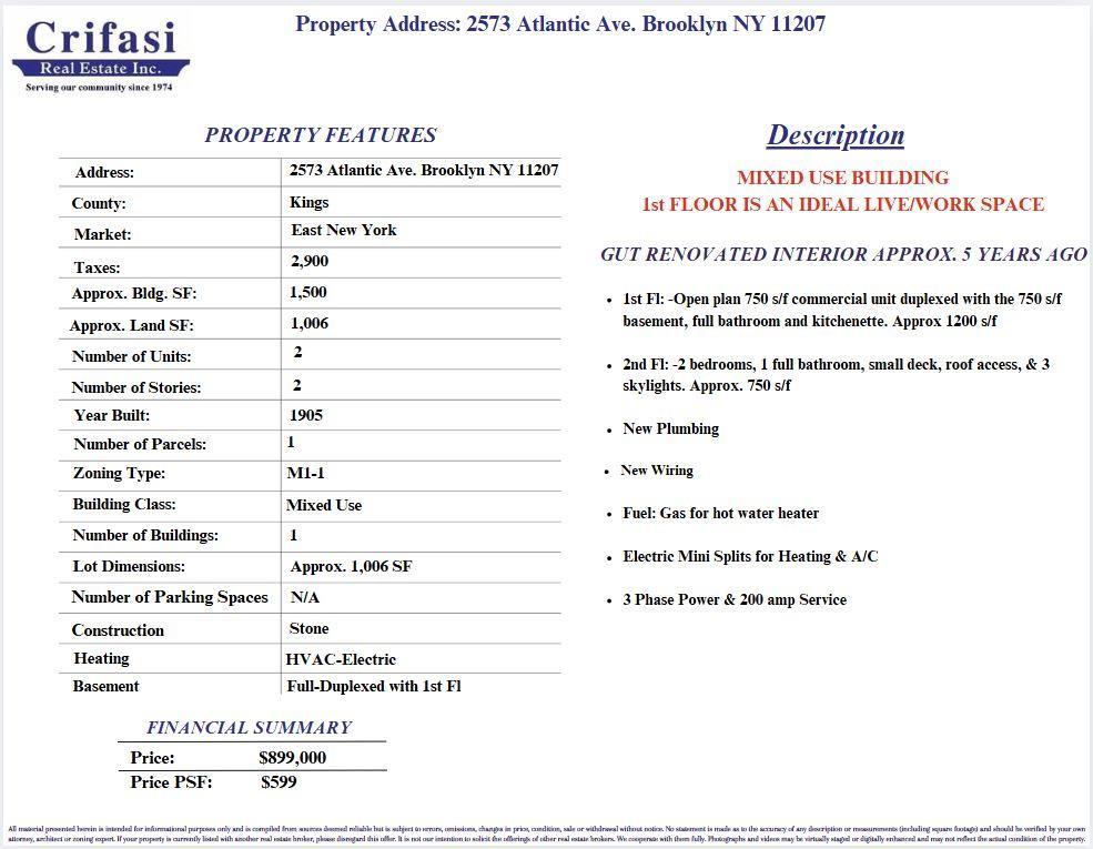 Commercial Sale Atlantic  Brooklyn, NY 11207, MLS-841363-3