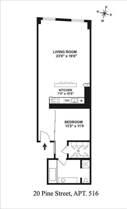 Condo Pine  Manhattan, NY 10005, MLS-848727-11