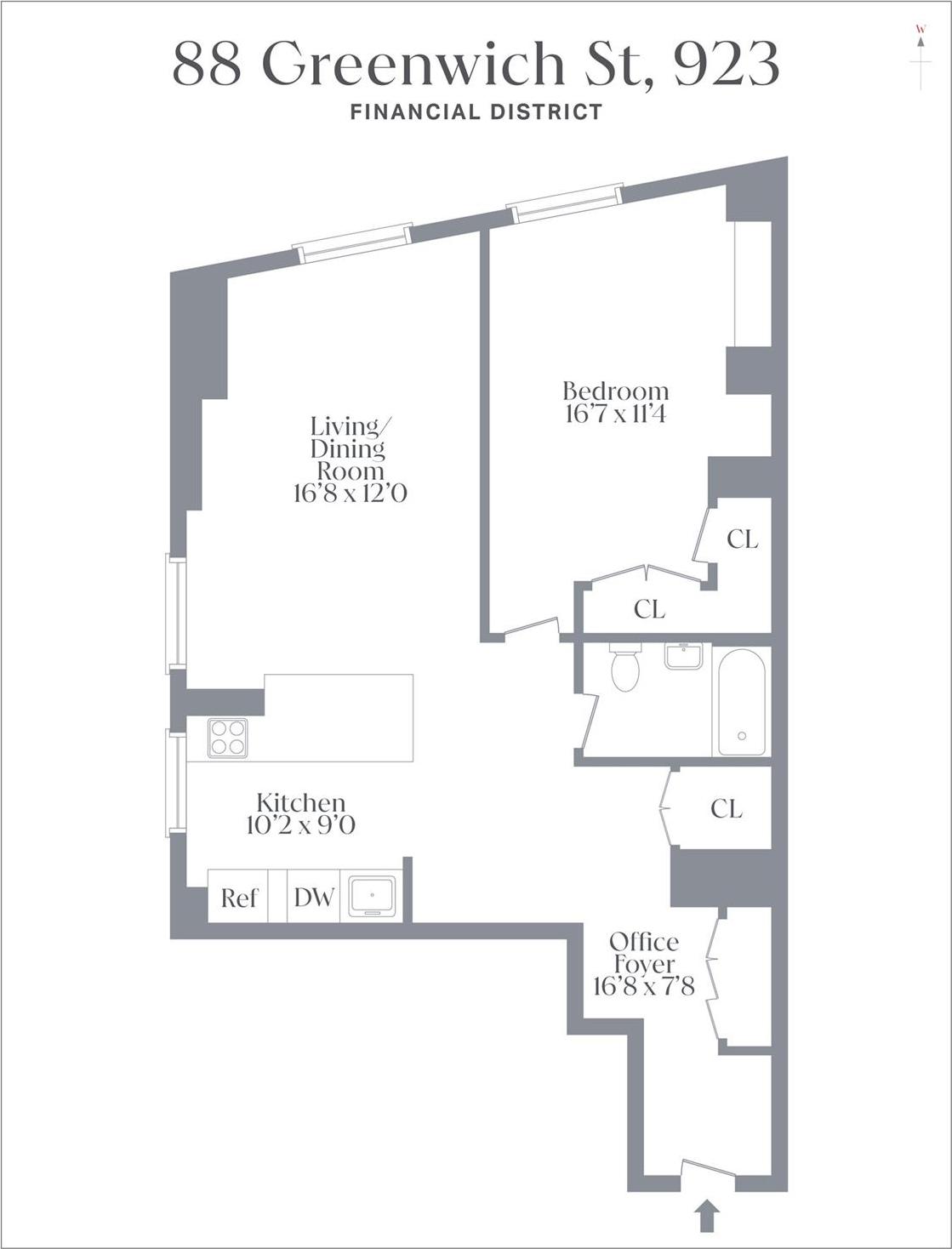 Condo Greenwich  Manhattan, NY 10006, MLS-854323-18
