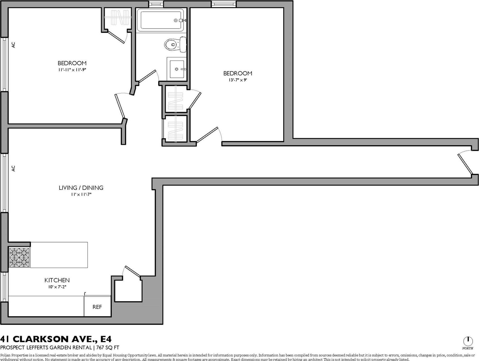 Apartment Clarkson  Brooklyn, NY 11226, MLS-886235-10