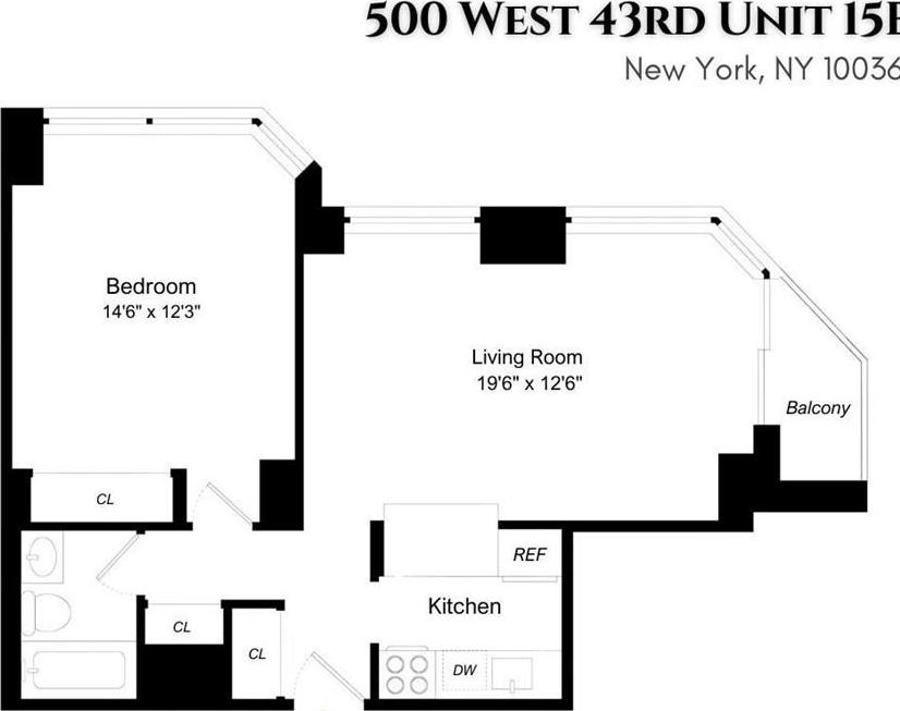 Apartment 43rd  Manhattan, NY 10036, MLS-887407-17
