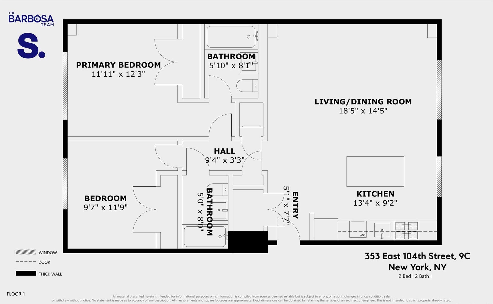 Condo 104  Manhattan, NY 10029, MLS-932708-13
