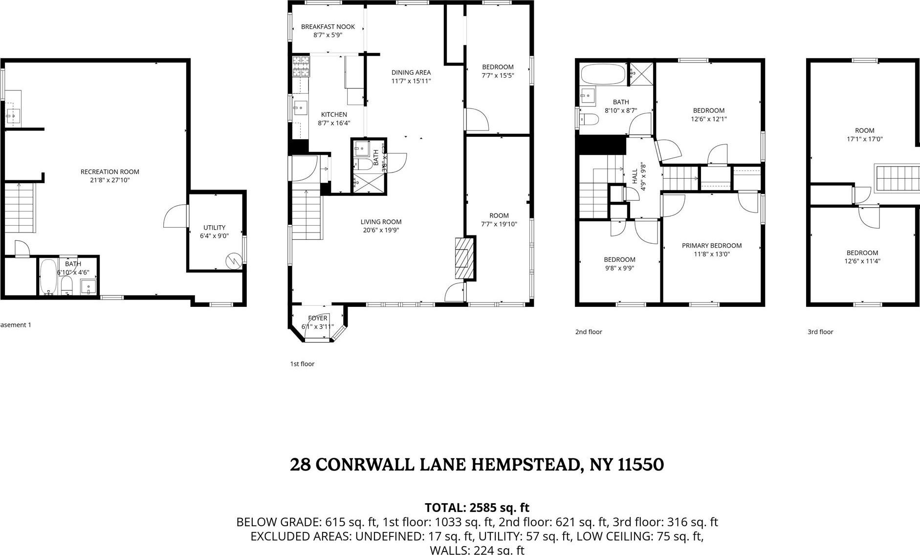 Single Family Cornwall  Nassau County, NY 11550, MLS-936103-20