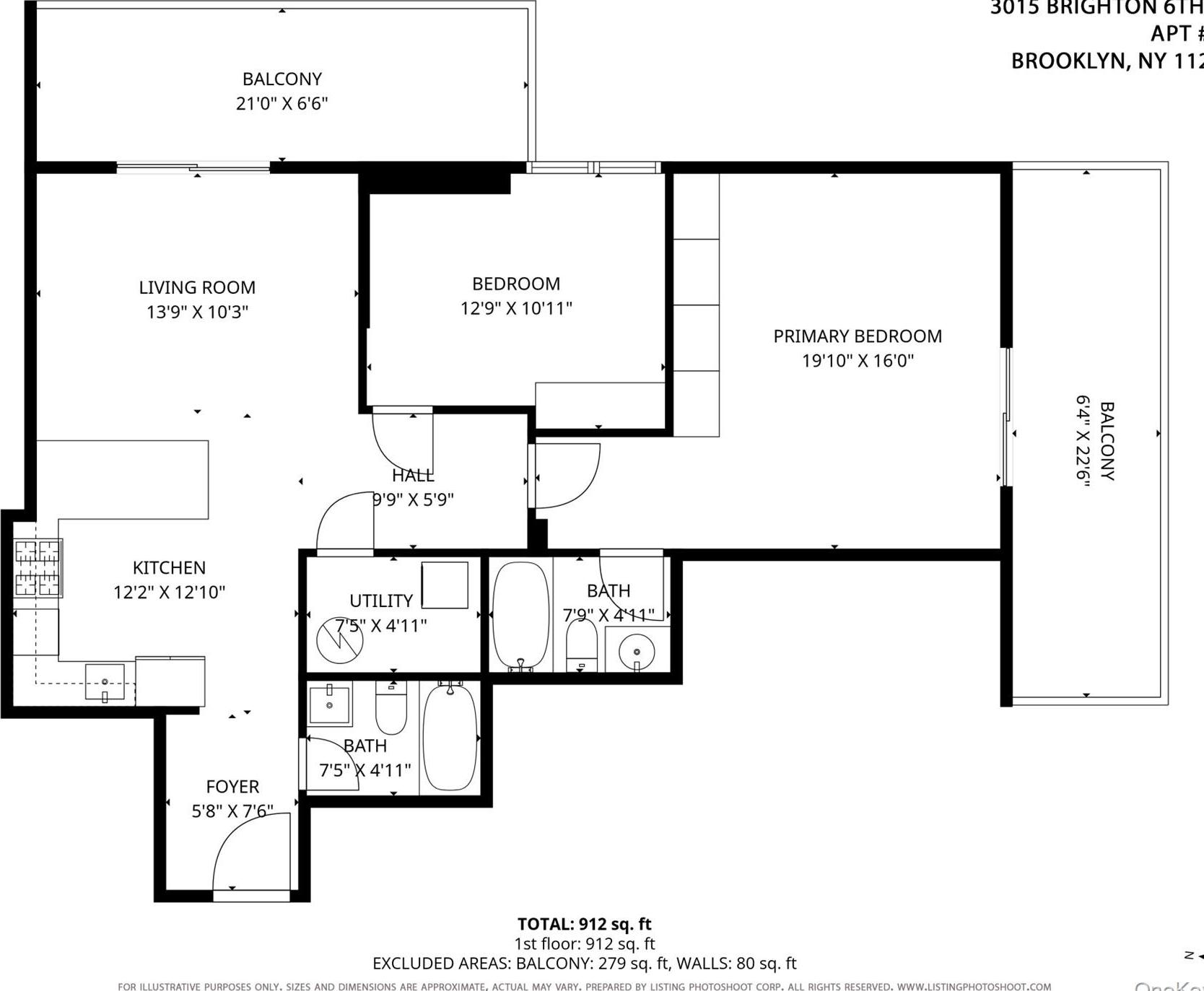 Condo Brighton 6th  Brooklyn, NY 11235, MLS-950401-16