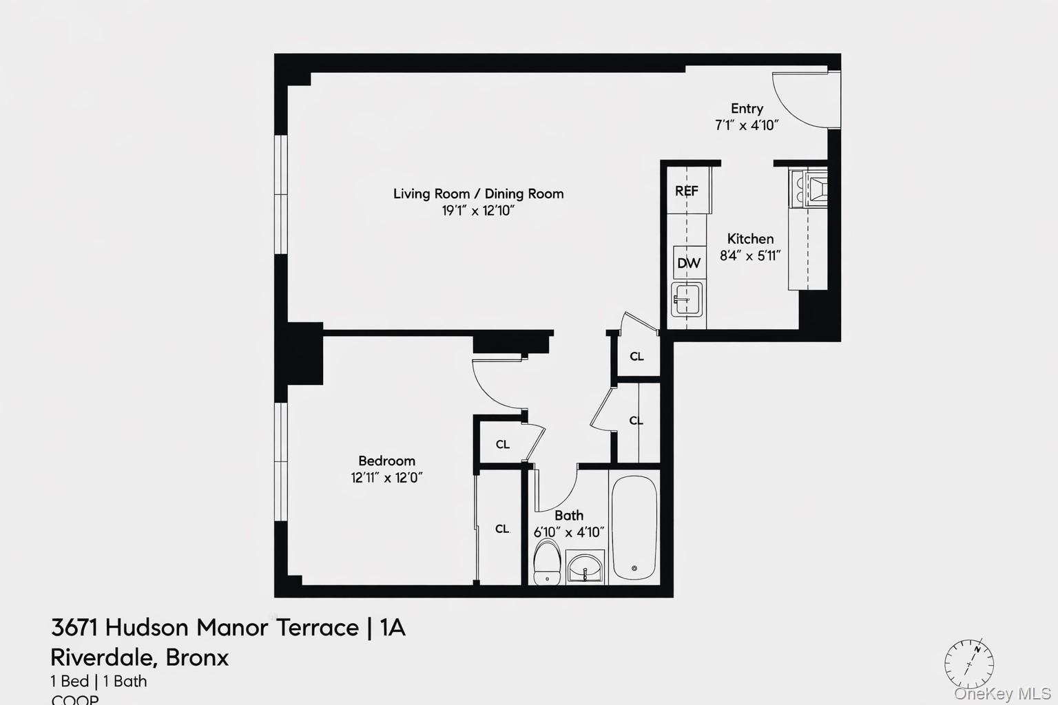 Coop Hudson Manor  Bronx, NY 10463, MLS-979981-18