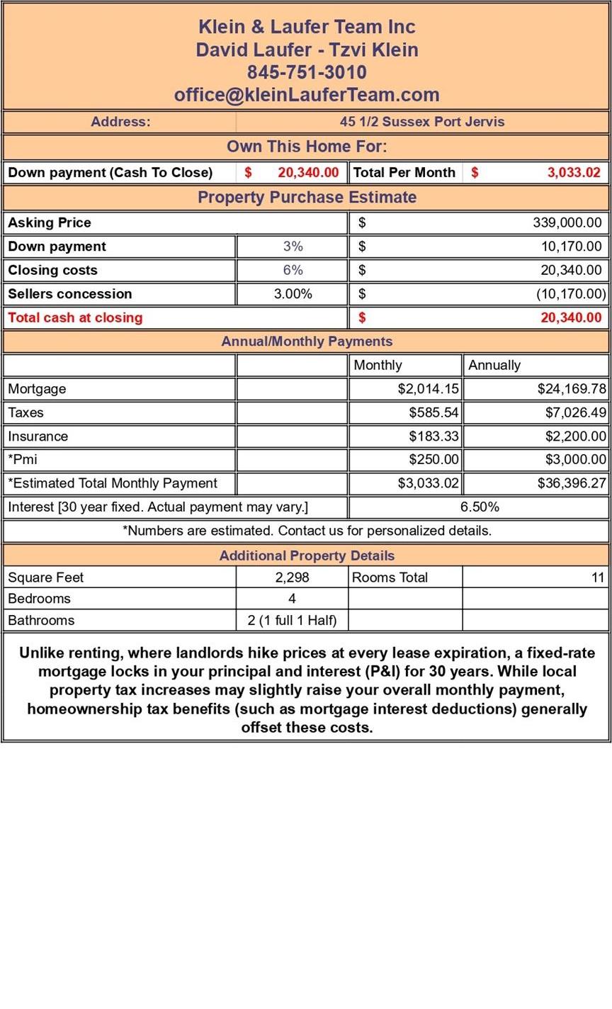 Single Family Sussex Street  Orange County, NY 12771, MLS-996054-13